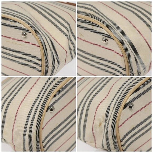 BURBERRY Nova Check Tote Bag Canvas Beige Auth - Picture 16 of 16